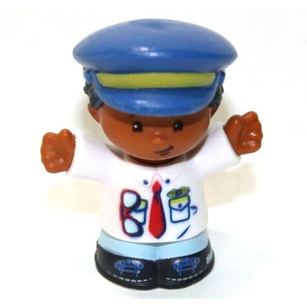 Fisher Price Little People AA Pilot Travel Together Airplane African American